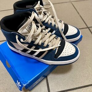 Adidas Break Start Mid - Royal Blue/Black/White (Size 5Y)